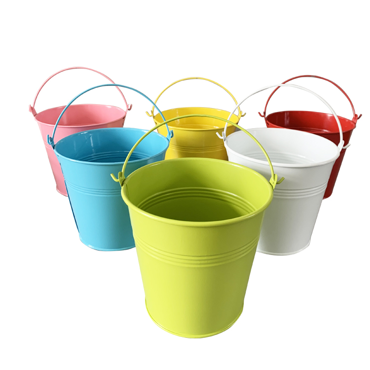 سطل مینی فلزی سطل سطل فلزی هدیه عید عید برای دکور باغ خانه
